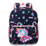 Pink Nylon Printing Children Backpack Kindergarten Student Purple Cartoon Girl S