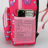 Pink Nylon Printing Children Backpack Kindergarten Student Purple Cartoon Girl S