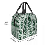 Pink Polka Dot Yayoi Kusama Abstract Art Insulated Lunch Tote Bag