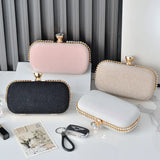 Pink Crossbody Handbag Diamond Clutch Crystal Wedding Bag