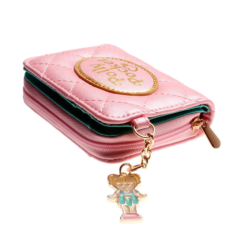 Pink Quilted Women Wallets Female Purse