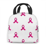 Pink Ribbon Breast Cancer Pattern Lunch Bag