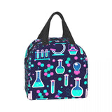 Pink Science Insulated Lunch Bag for Women Chemical Lab Chemistry