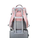 Pink Women Travel Backpack Water Repellent Anti-Theft Daypack Bag
