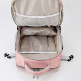 Pink Women Travel Backpack Water Repellent Anti-Theft Daypack Bag
