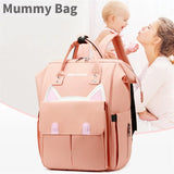 Pink Women Travel Backpack Water Repellent Anti-Theft Daypack Bag