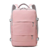 Pink Women Travel Backpack Water Repellent Anti-Theft Daypack Bag