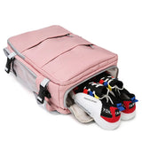 Pink Women Travel Backpack Water Repellent Anti-Theft Stylish Casual Daypack Bag