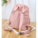Pink Teen School Bag for Girls Backpack Women Bookbags Middle Student