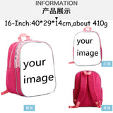 Pink Schoolbag for Girls Large Capacity Cartoon Backpack