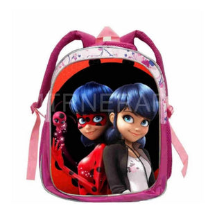 Pink Schoolbag for Girls Large Capacity Cartoon Backpack
