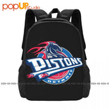 Pistons Detroit Large Capacity Backpack Vintage Sports Bag