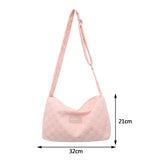 Plaid Crossbody Hand Bag Casual Shoulder Tote Bag