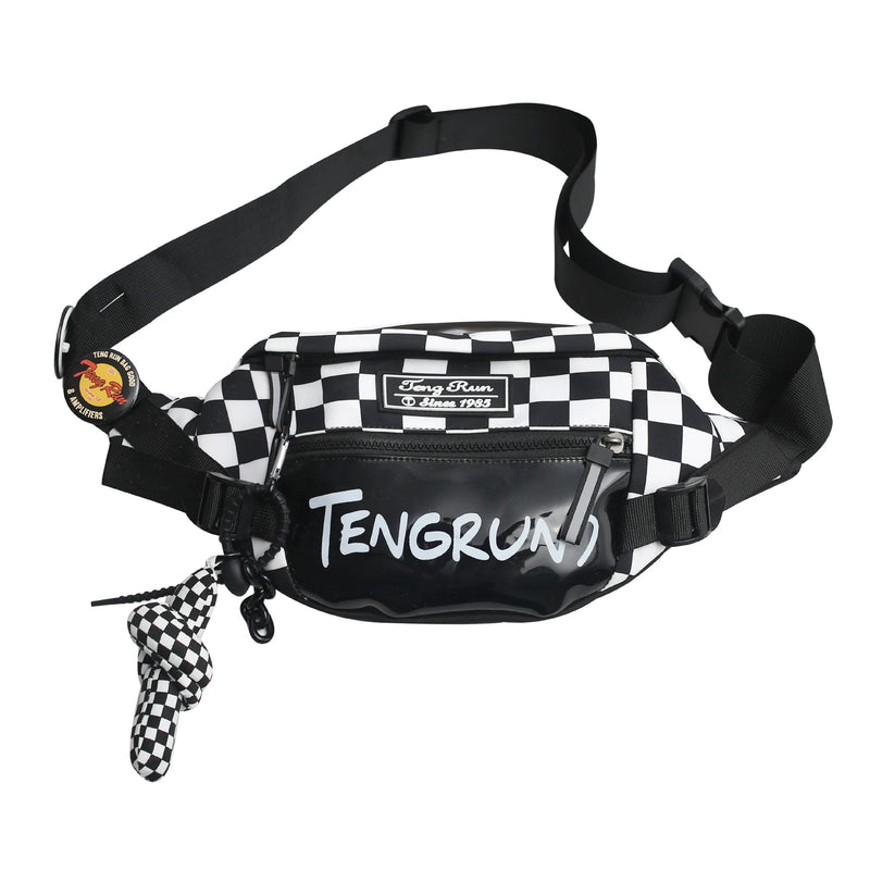 Plaid Waist Bags Casual Belt Bags Wallets Chest Bags Canvas Phone Bags