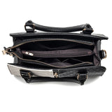 Plaid Patchwork Handbags PU Leather Crossbody Women Bag Yellow