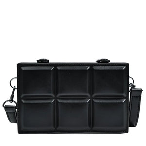 Plaid Pattern Box Shaped Purses Handbags Shoulder Bag Party Clutch Crossbody Bag