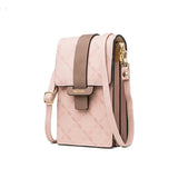 Plaid Print Small Crossbody Bag Mini PU Leather Messenger Bag Girls