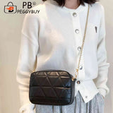 Plaid Shoulder Bag Chain Small Square Bag Casual
