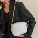 Plaid Shoulder Bag Chain Small Square Bag Casual