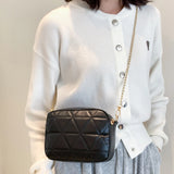 Plaid Women Crossbody Bag Casual Chain Female Underarm Bag