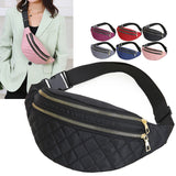 Plaid Women's Waist Bag Belt Bags Crossbody Chest Bag