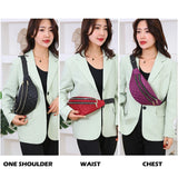 Plaid Women's Waist Bag Belt Bags Crossbody Chest Bag