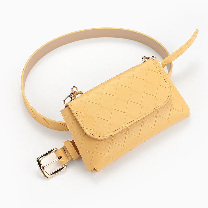 Plaid Women's Waist Bag Belt Bags