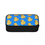Rubber Duckie Pen Box Student School Anime Zipper Pen Bag