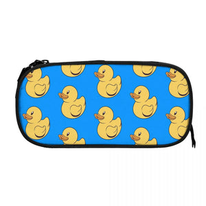 Rubber Duckie Pen Box Student School Anime Zipper Pen Bag