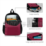 Solid Claret Red Outdoor Sports Bag