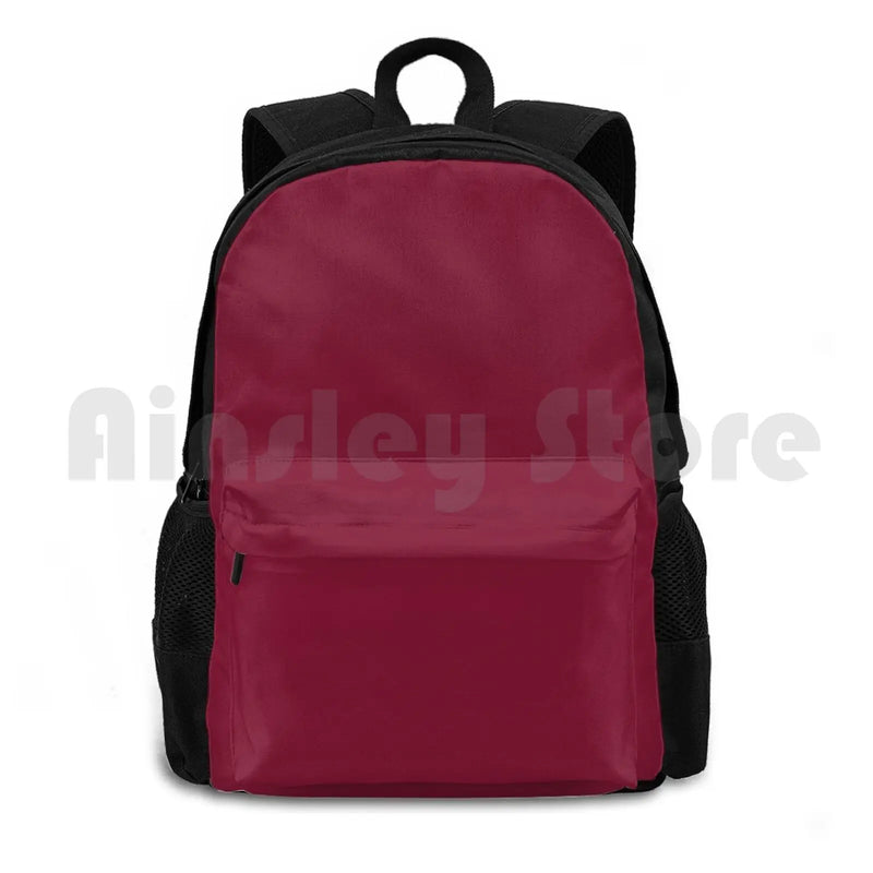Solid Claret Red Outdoor Sports Bag