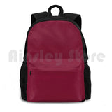 Solid Claret Red Outdoor Sports Bag