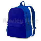 Solid Dark Blue Outdoor Hiking Backpack Waterproof Camping Travel