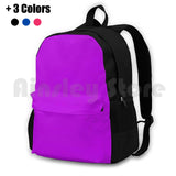 Neon Fluorescent Violet Outdoor Backpack