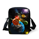 Planet Style Pattern Kids Messenger Bag Casual Cross-body