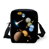 Planet Style Pattern Kids Messenger Bag Casual Cross-body