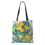 Flower Shoulder Bag Scenery Women Shopping Tote Bag