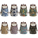 Plant Printed Floral Eco Friendly Large Capacity Women Backpack