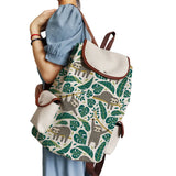 Plant Sloth Printed School Bag Backpack for Teenager Large Capacity Book Bag