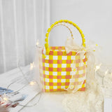 Summer Beach Bag Waterproof ABS Casual Solid Purses Handbags
