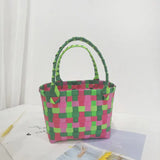 Summer Beach Bag Waterproof ABS Casual Solid Purses Handbags