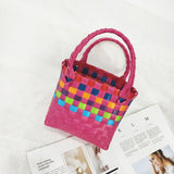 Summer Beach Bag Waterproof ABS Casual Solid Purses Handbags