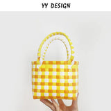 Summer Beach Bag Waterproof ABS Casual Solid Purses Handbags