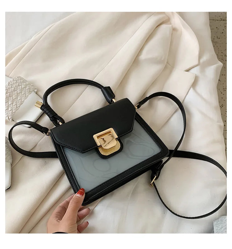 Plastic Jelly Bag Casual Shoulder Western Messenger Bag