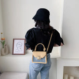Plastic Jelly Bag Casual Shoulder Western Messenger Bag
