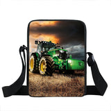 Farm Tractor Print Messenger Bag for Teens Travel Shoulder Crossbody Bags