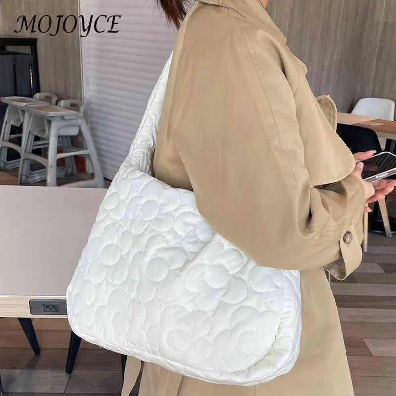 Pleated Bubble Women Tote Handbag Large Capacity Shoulder Crossbody Bag