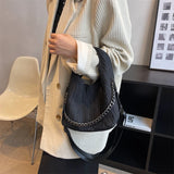 Pleated Handbag Chain Lady Shoulder Bags Shopping Pack Crossbody Bag
