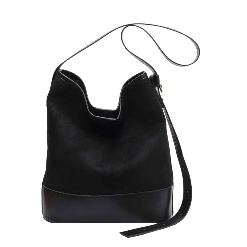 Pleated Leather Large Bag Shopping Bag Soft One Shoulder Backpack