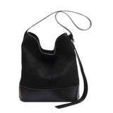 Pleated Leather Large Bag Shopping Bag Soft One Shoulder Backpack